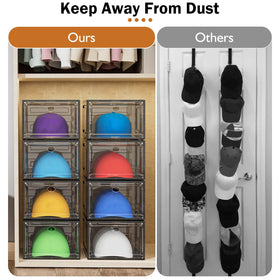 YKLSLH stackable cap storage system saves space and grows with your collection