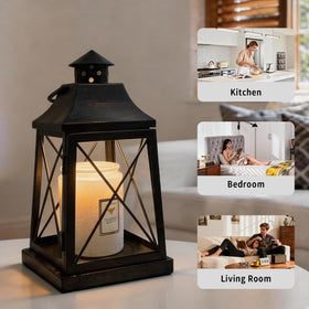 YKOEAROMA large jar compatibility supports various candle sizes for versatility.