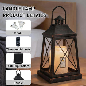 YKOEAROMA hanging candle warmer showcases portable convenience with a carrying handle.