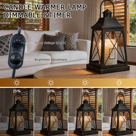 YKOEAROMA 2-bulb design complements any decor while warming wax safely.