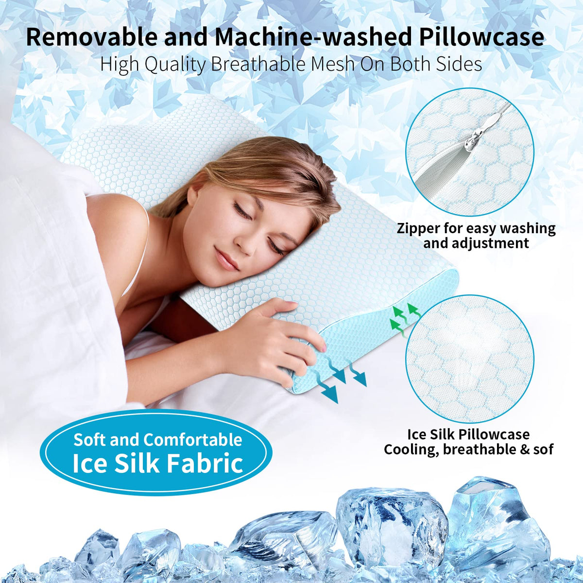 Ylekto adjustable height neck support highlights two levels for personalized sleep