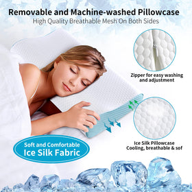 Ylekto cervical contour pillow that aligns head and neck