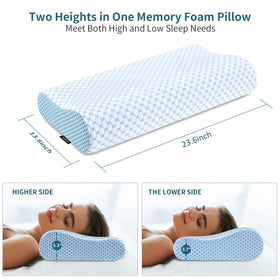 Ylekto memory-foam closeup highlights slow rebound comfort and durable shape.