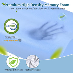 Ylekto dual-height pillow sides adapt to different sleeping positions.