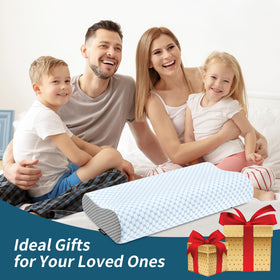 Ylekto ergonomic pillow on bed invites restful sleep and improved posture