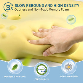 Ylekto pillow features massage dots for gentle shoulder relief.