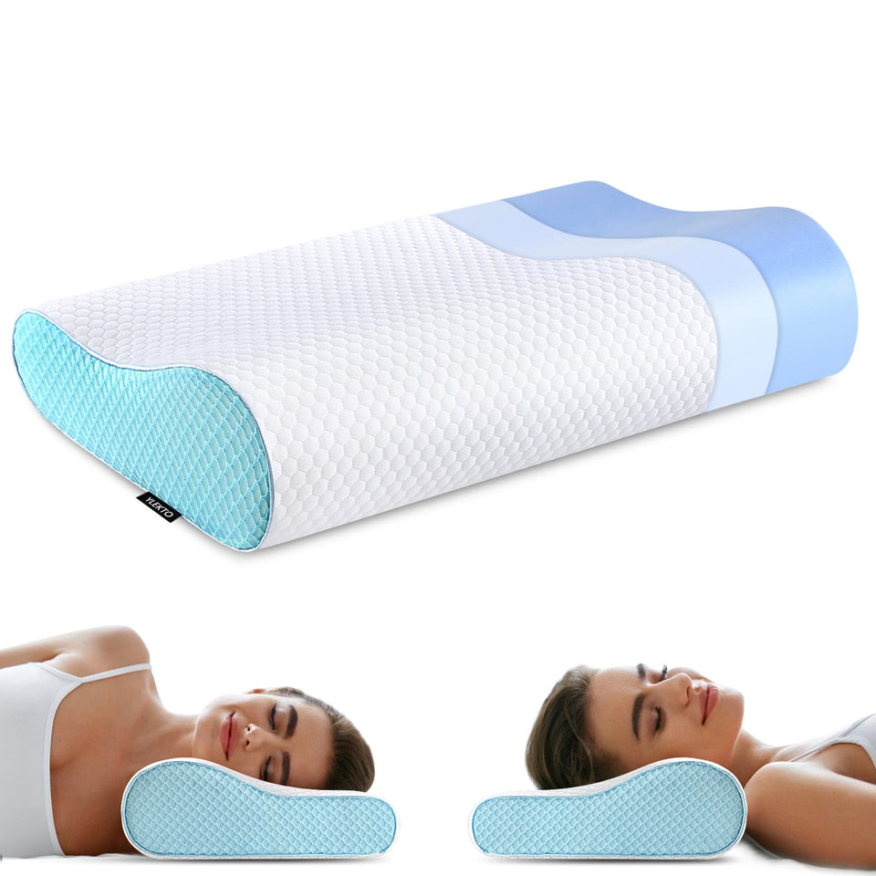 Ylekto memory foam pillow with cloud-like neck support for all-night comfort
