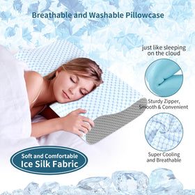 Ylekto removable breathable pillowcase showcases easy care and hygienic washing