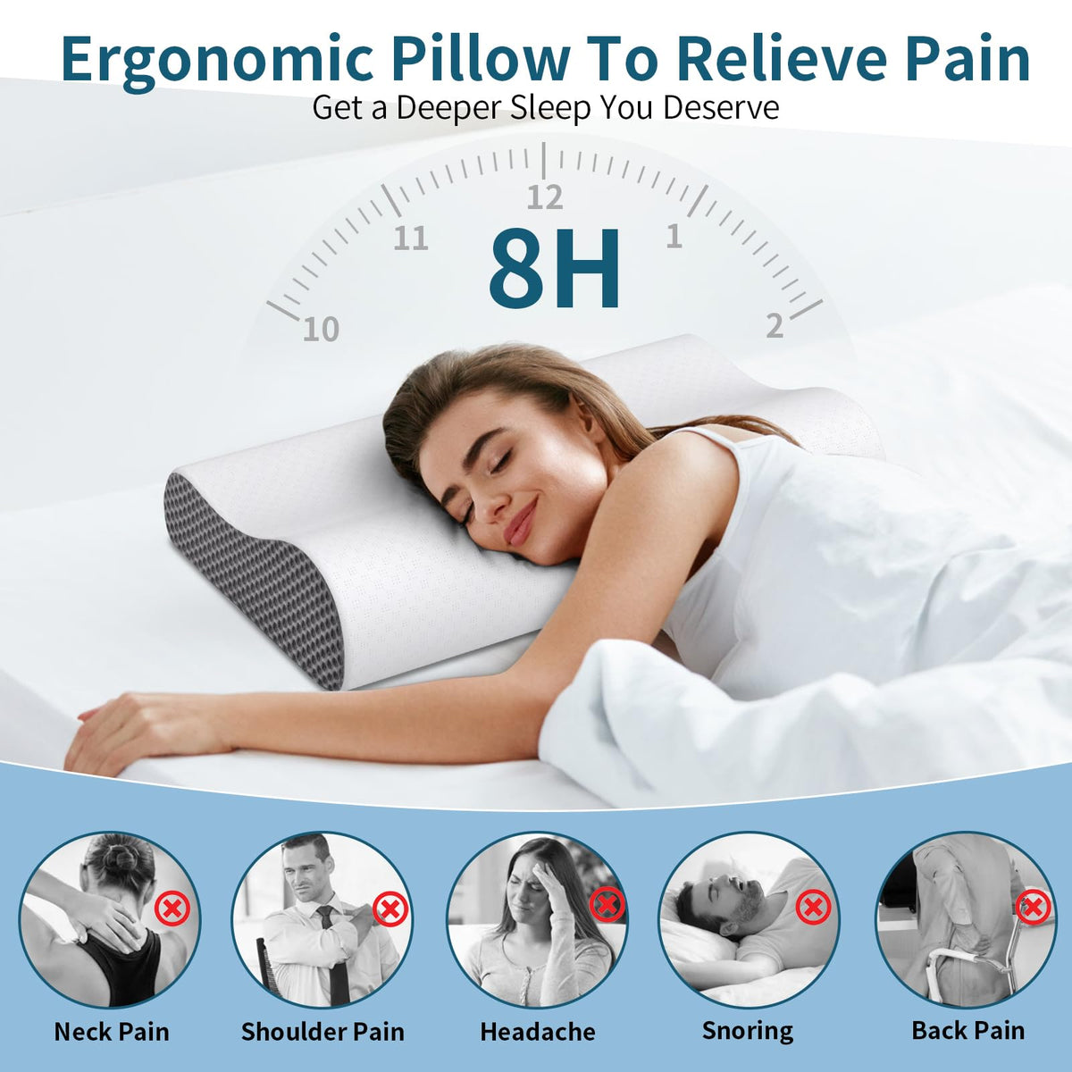 Ylekto removable cooling pillowcase keeps surface breathable.