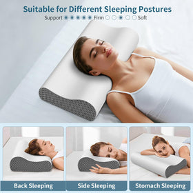Ylekto pillow suits side and back sleepers with balanced support.