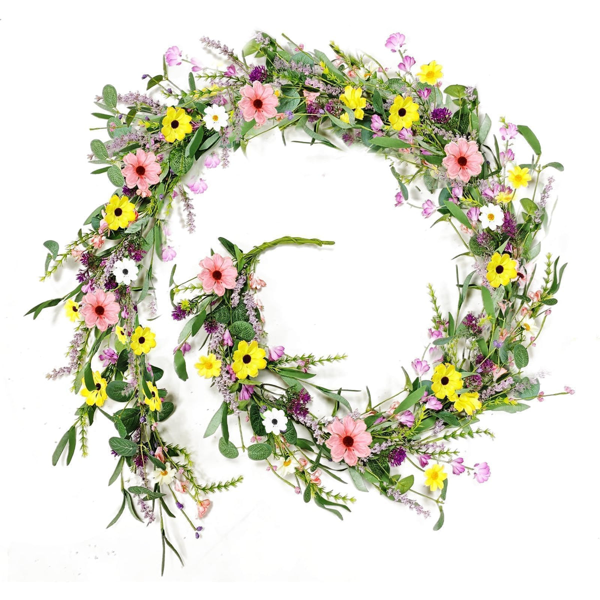 YLOLUL lavender-wisteria garland for archways adds vibrant year-round color.