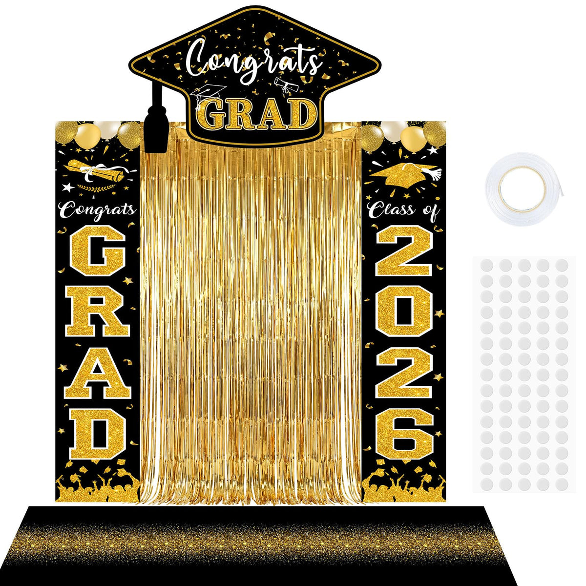 YLOLUL Class of 2026 banner on a front door for a festive entrance display