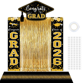 YLOLUL Class of 2026 banner on a front door for a festive entrance display