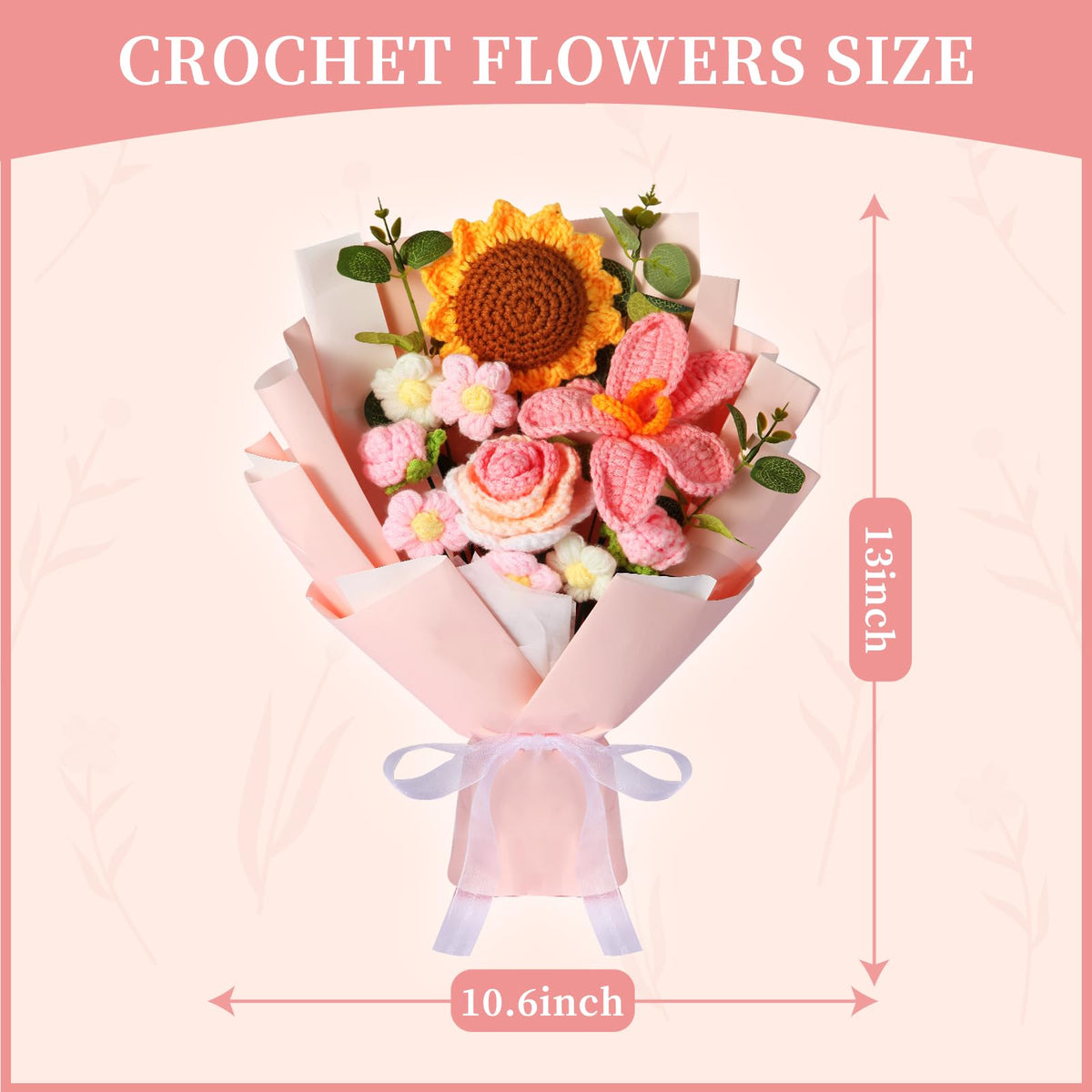 Ylwwccxf handmade bouquet flowers pink on display for home decor inspiration
