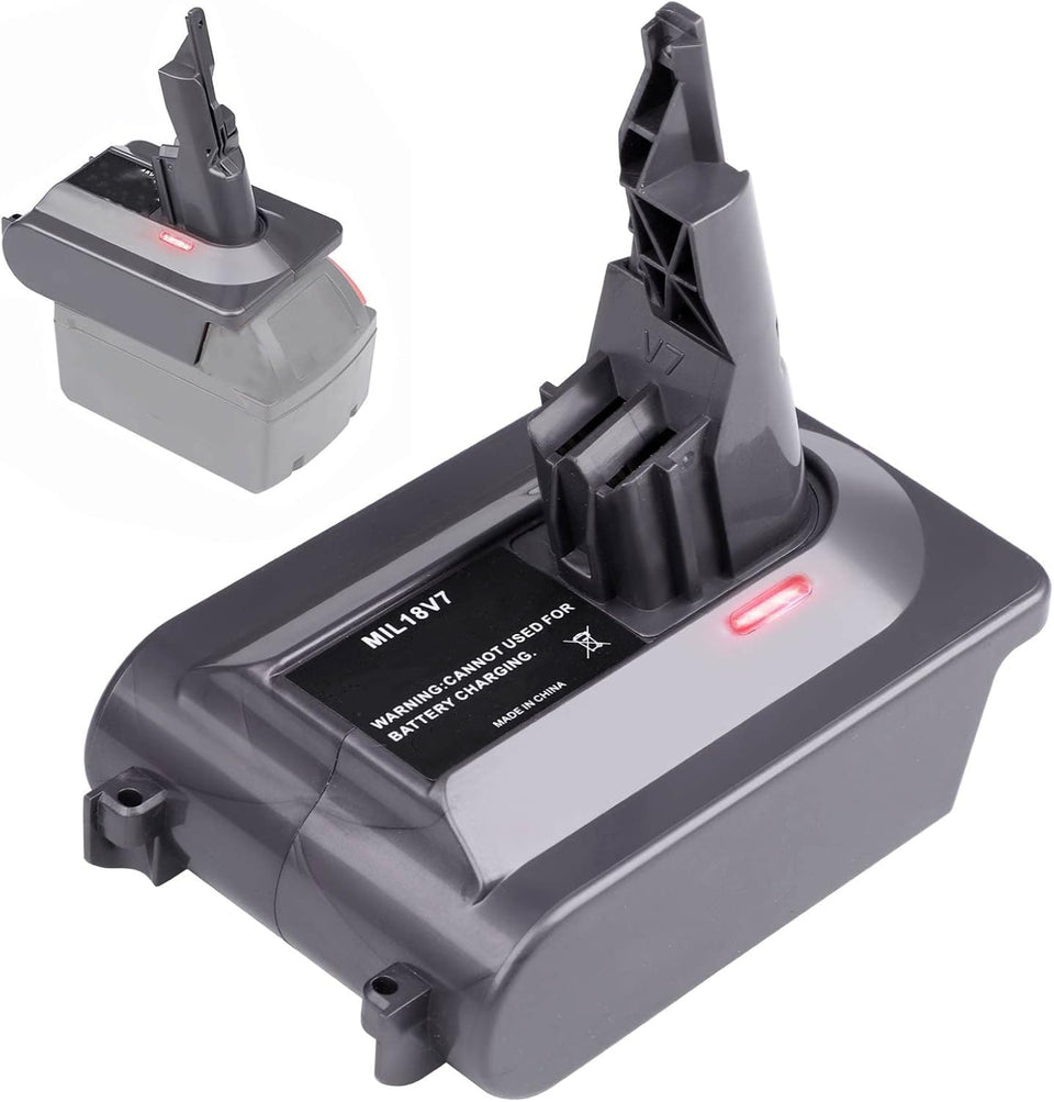 YMWLKJ MIL18V7 adapter for Dyson V7 compatibility enables extended cordless cleaning.
