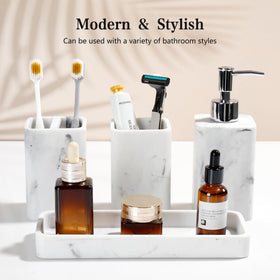YMXYJM toothbrush holder keeps brushes organized by the sink