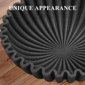 YMXYJM black artificial stone bowl with contemporary centerpiece vibe