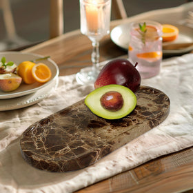 YMXYJM jewelry tray marble surface resists stains for easy care.