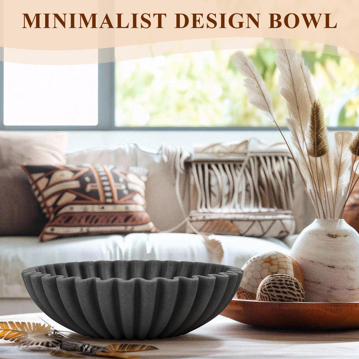 YMXYJM large decorative bowl on kitchen counter, versatile and organized