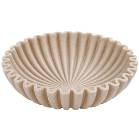 YMXYJM large decorative bowl, top view, ideal centerpiece for living spaces.