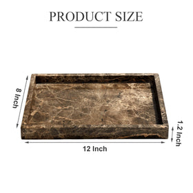YMXYJM marble tray bathroom decor with durable, heat-resistant surface.