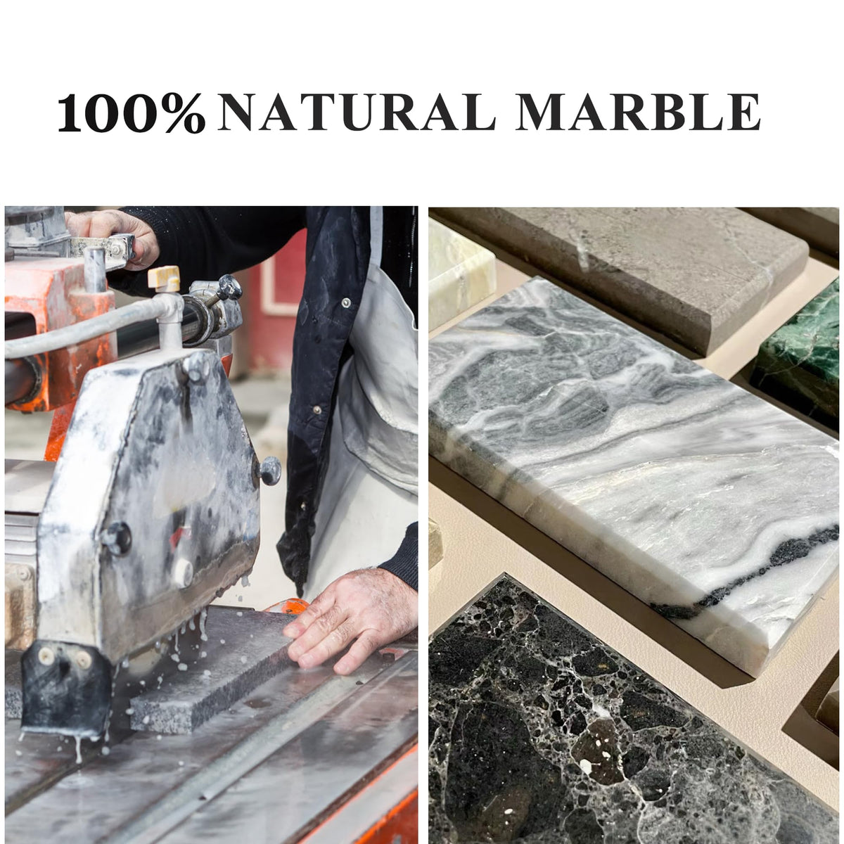 YMXYJM marble tray size 12x8 fits vanity or countertop.