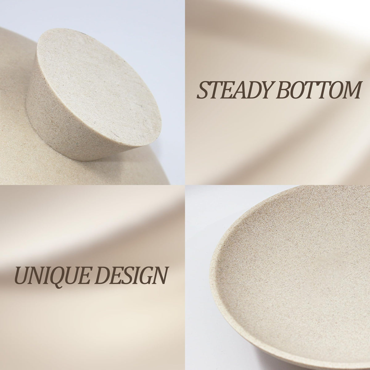 YMXYJM modern resin pedestal bowl closeup finish highlights durable craftsmanship.