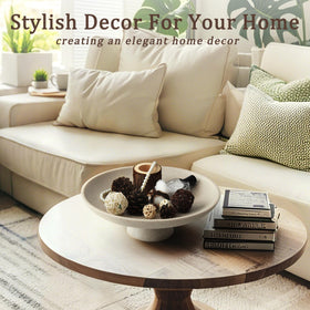 YMXYJM modern resin pedestal bowl in entryway scene for organized daily essentials.