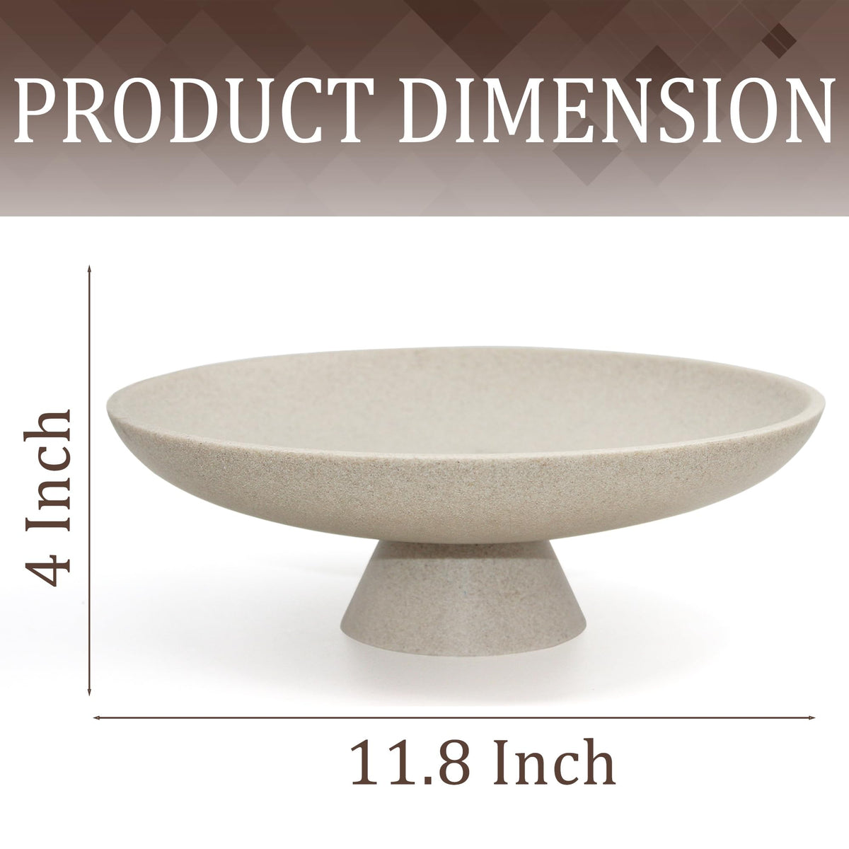 YMXYJM modern resin pedestal bowl gift-ready design suitable for housewarmings.