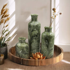 YMXYJM green resin vases gift-ready packaging and thoughtful present