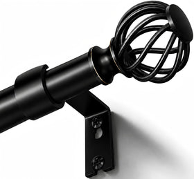 YNL curtain rod with 1-inch diameter provides robust support for heavy drapery.