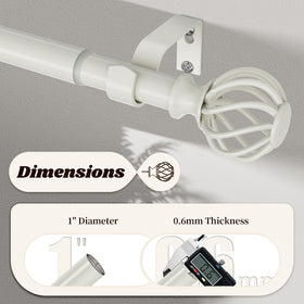 ynl curtain rod hardware includes brackets and finials for clean installation