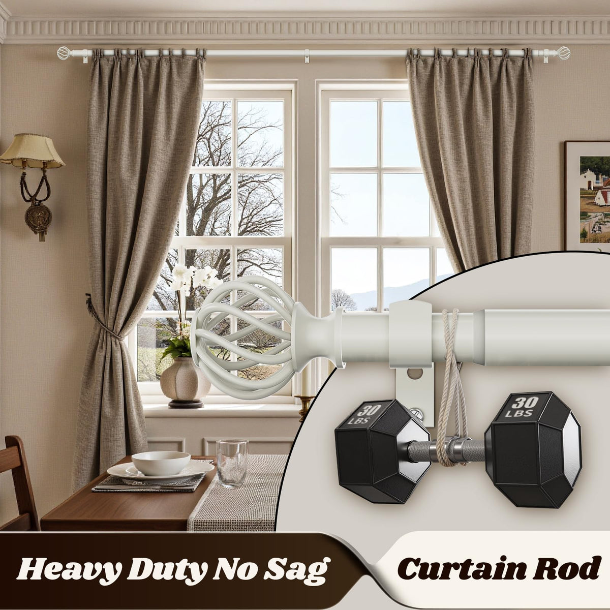 ynl curtain rod mounted indoors and outdoors demonstrates versatile use