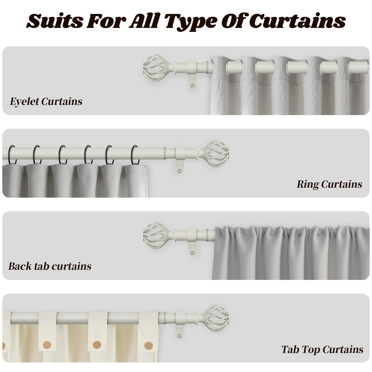 ynl curtain rod complements modern vintage farmhouse and boho styles