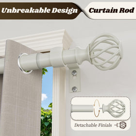 ynl curtain rod twisted cage design adds a stylish decorative touch