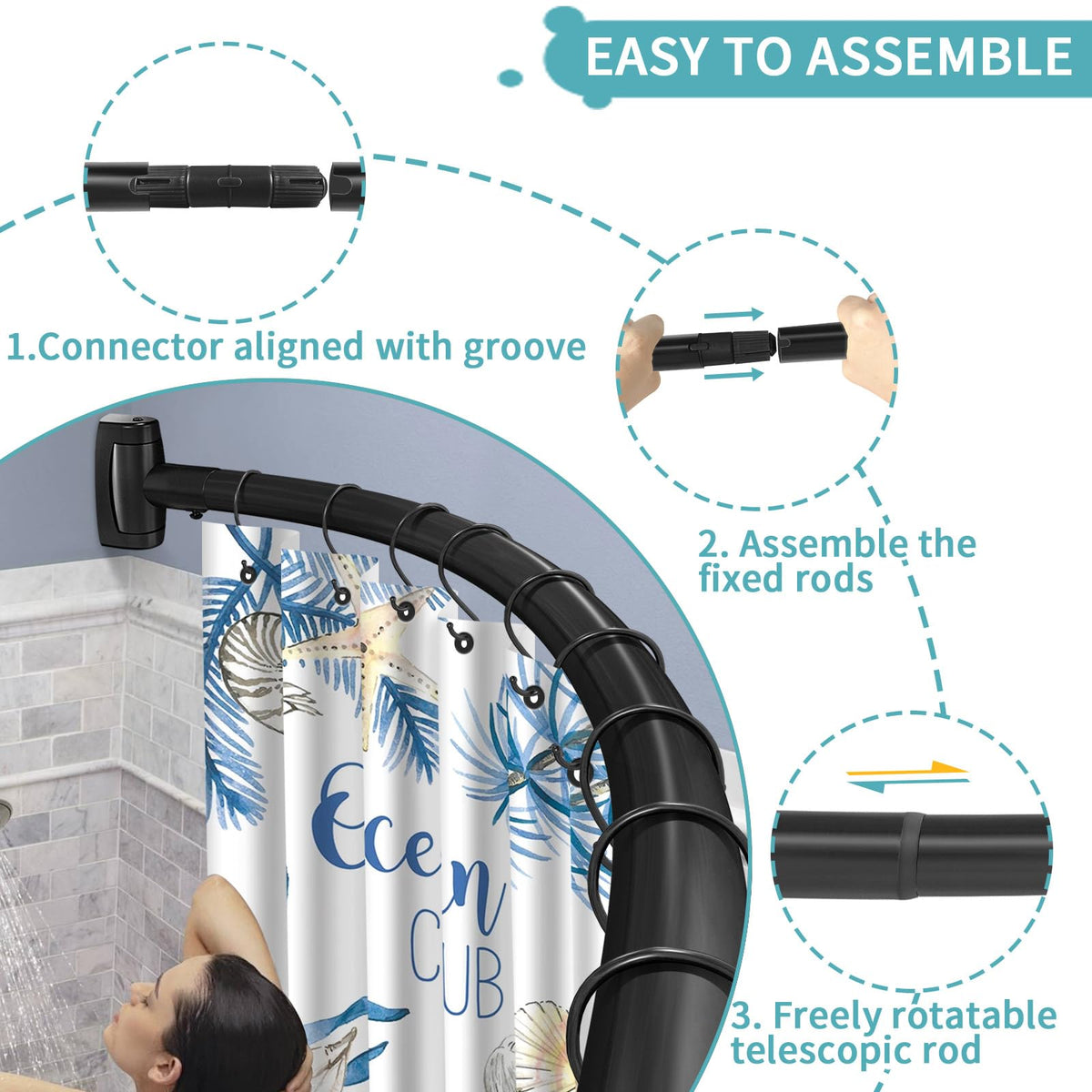 YNL supports up to 18 pounds for a stable curtain setup