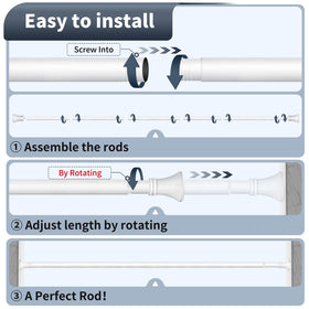 YNL bathroom setup example showing quick, tool-free installation.