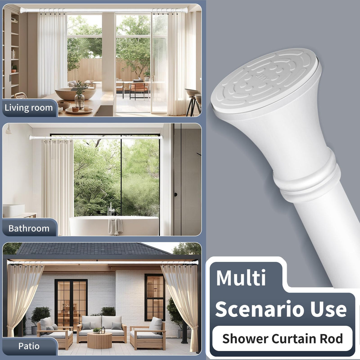 YNL adjustable length from 36 to 84 inches for varied spaces.
