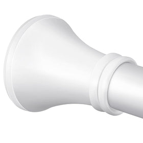 YNL white shower rod with length adjustment for a custom fit.