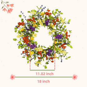 YNYLCHMX spring wreath with eucalyptus accents suits indoor or outdoor decor.