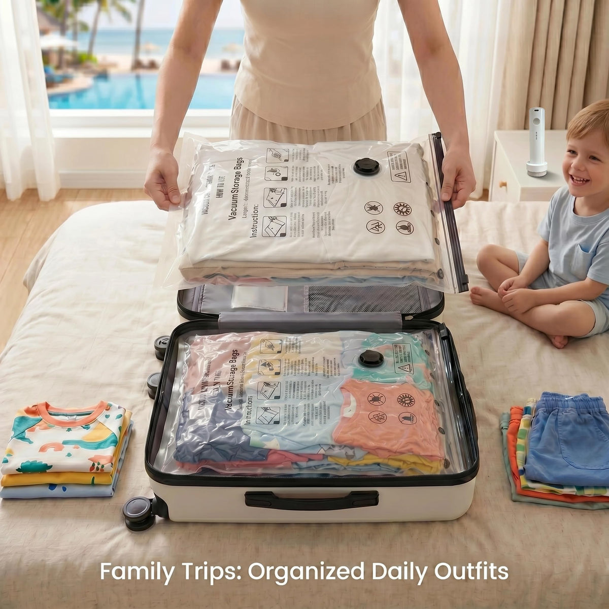 Yobobo airtight barrier keeps clothes fresh during long trips