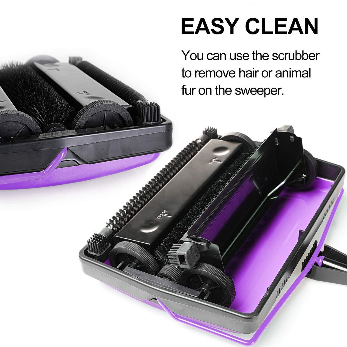 Yocada carpet sweeper is cordless for flexible cleaning