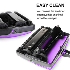 Yocada carpet sweeper is cordless for flexible cleaning