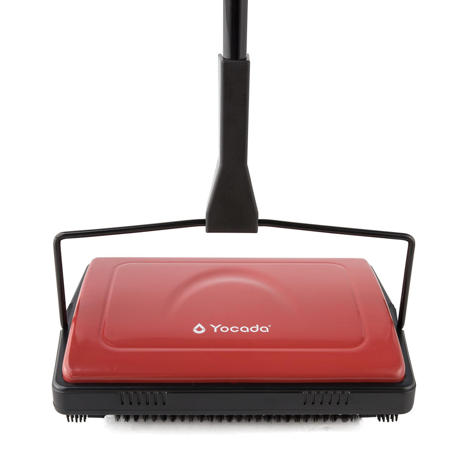 Yocada carpet sweeper gliding over a low-pile rug for quick daily cleaning.