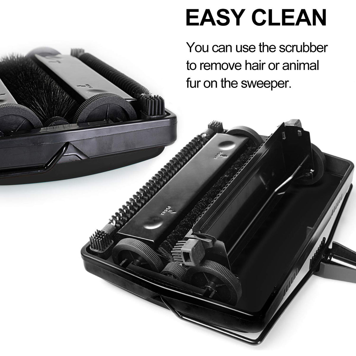 Yocada carpet sweeper operating without batteries for clean power