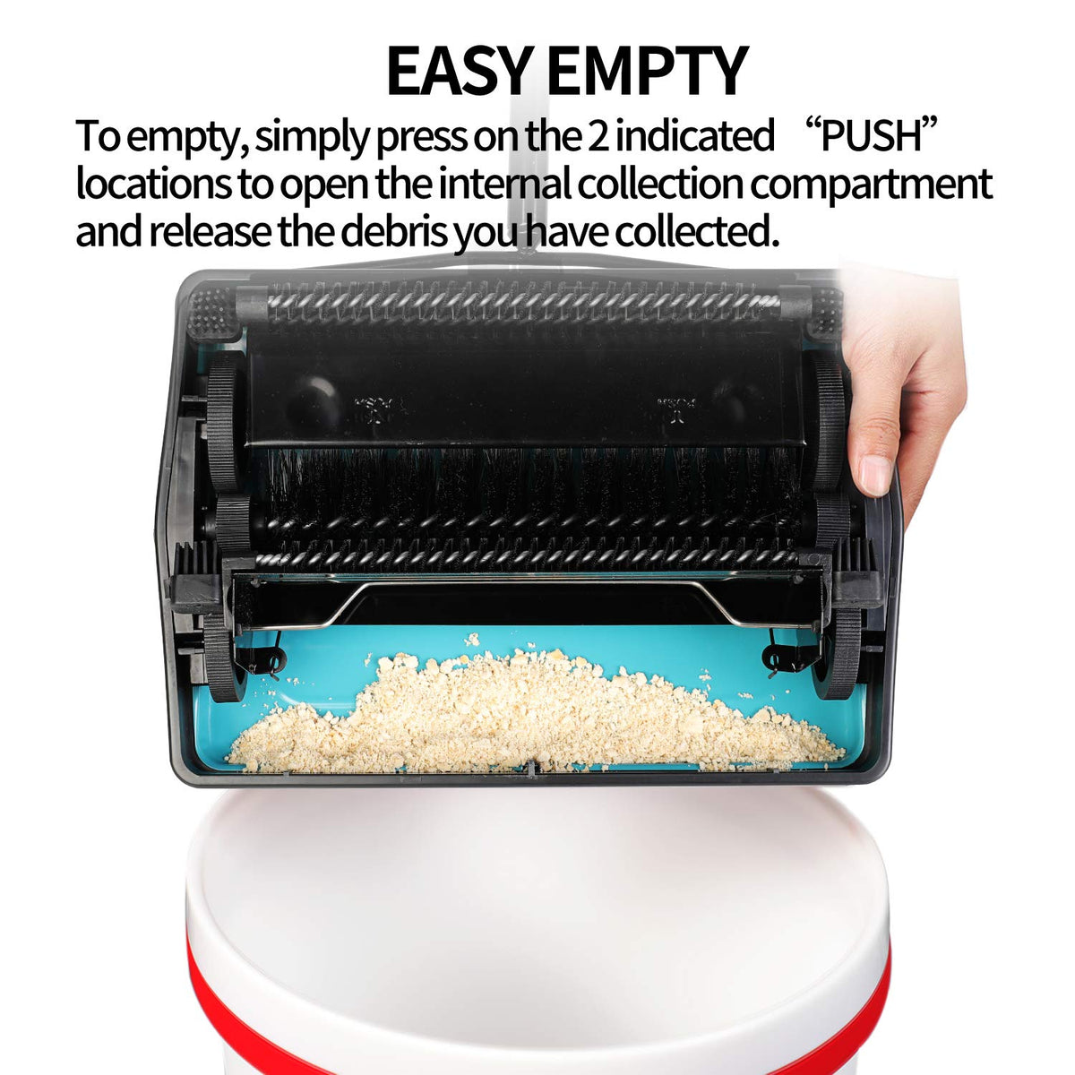 Yocada blue compact cleaner saves space and stores easily