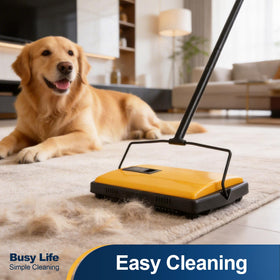 Yocada sweeper shown in silent operation for quiet spaces.