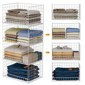 Yociyoga 4-Tier closet organizer with wide mouth for easy access