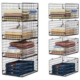 Yociyoga 4-Tier Stackable Closet Organizers packaged for space-saving storage.