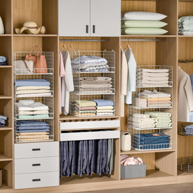 Yociyoga clear-view wardrobe organizer for quick outfit selection